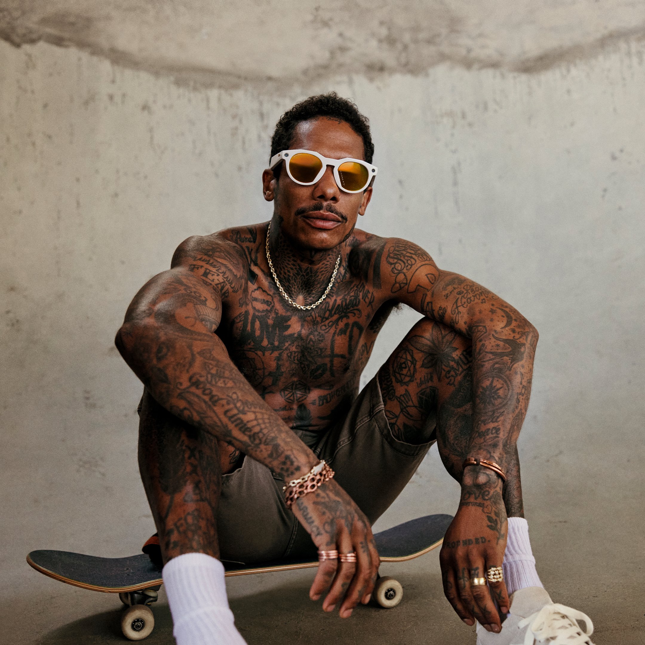 Boo Johnson Wearing Oakley Meta Hstn Limited Edition